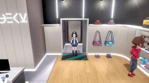 Boutique De Vêtements Sortie De La Cabine D'essayage