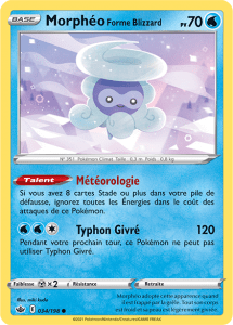 JCC Pokémon Epée Bouclier Règne De Glace Morphéo Forme Blizzard