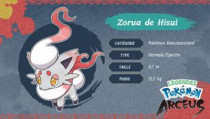 Légendes Pokémon Arceus Zorua De Hisui