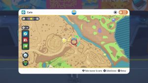 Pokémon Écarlate Violet Carte Interactive