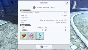 SAO IF Heapin' 30M EXP Event 02 2024 1