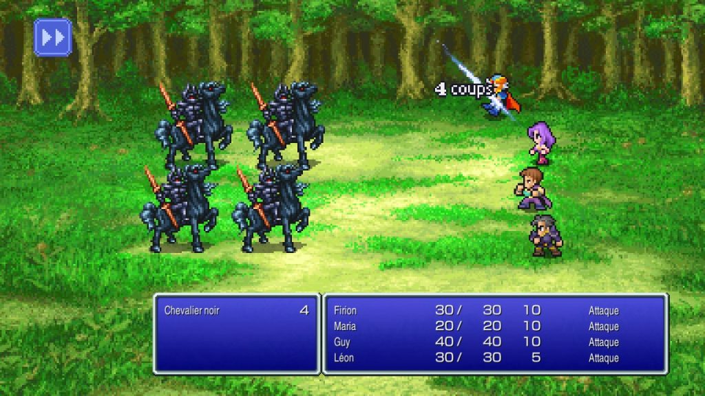 Final Fantasy II Pixel Remaster - combats au tour par tour