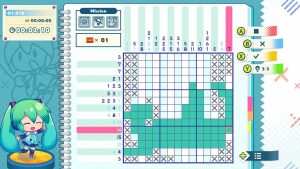 Hatsune Miku Logic Paint S+ - grille en cours de résolution