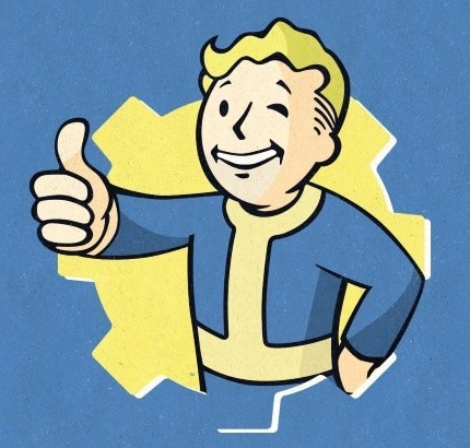 Fallout - mascotte avec le pouce en l'air