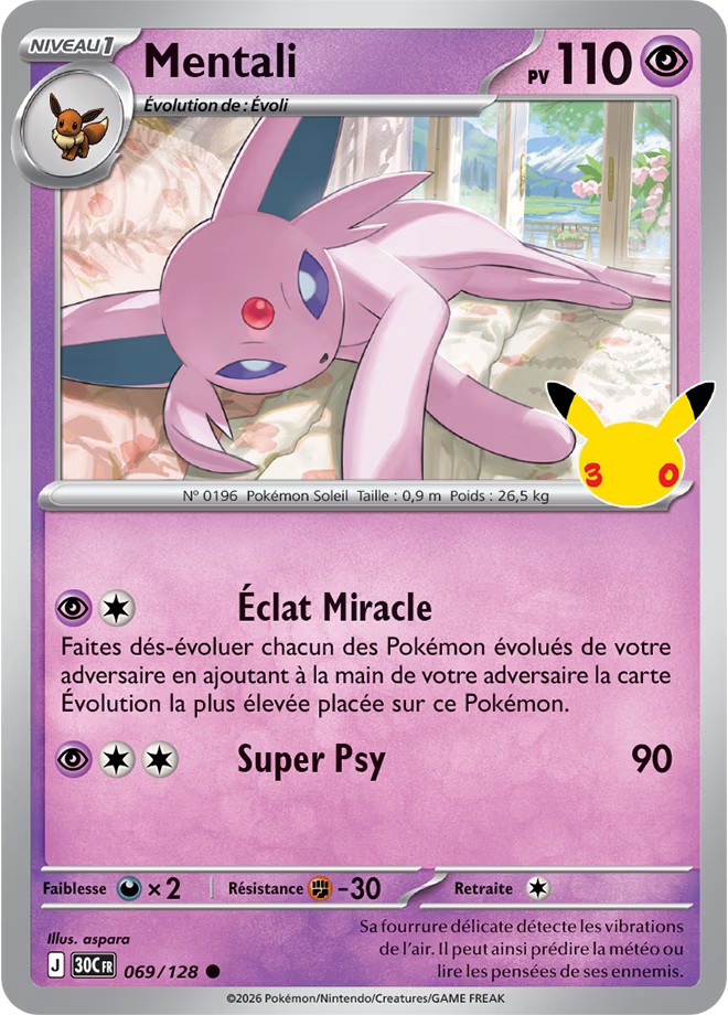 JCC Pokémon - extension 30 ans - Mentali