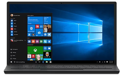 Ordinateur portable sous Windows 10