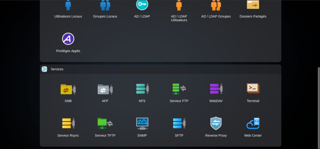 Asustor (Live Demo) - Préférences