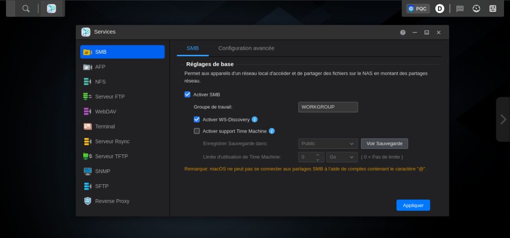Asustor (Live Demo) - Services